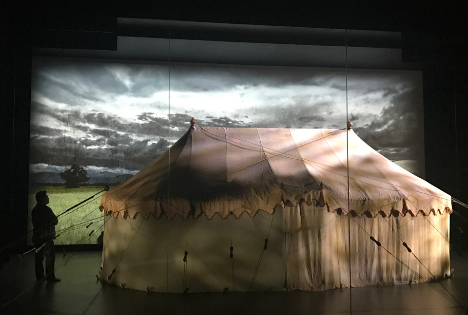George Washington’s tent in its display