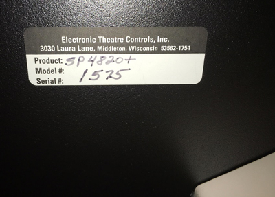 Serial Numbers label