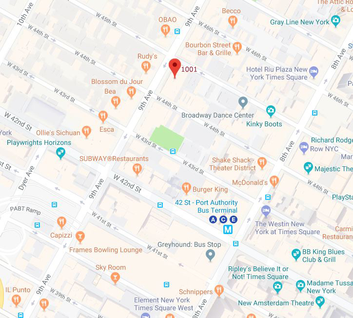 NYC Office Location Map
