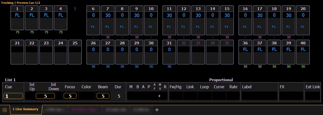 Preview Mode in Live