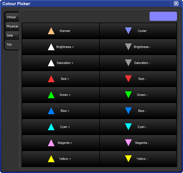 Color Picker Tint Tab