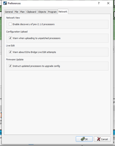 Network Preferences