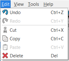 Edit Menu