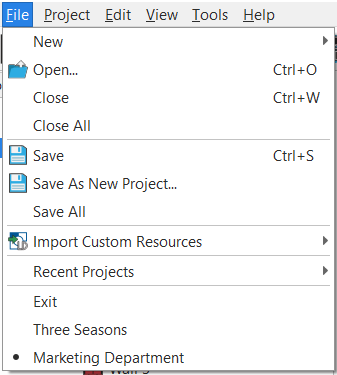 File Menu