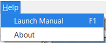 Help Menu, Launch Manual