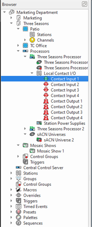 Local Contact IO Browser Selection