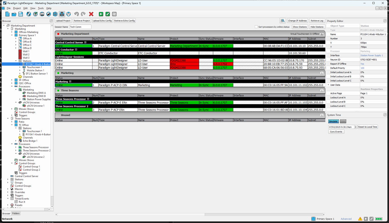 Network View, Hide Stations