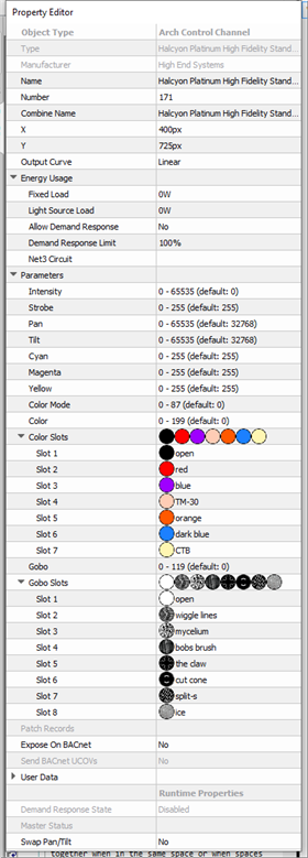 Multiple Channels Selected Properties