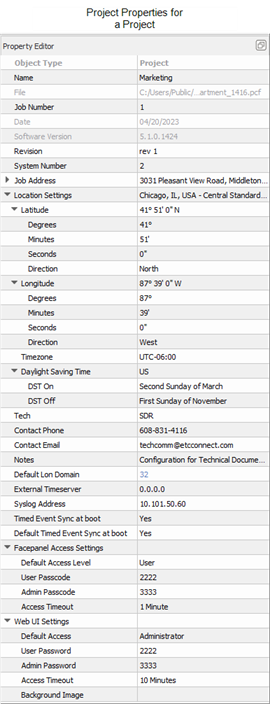 Individual Project Properties