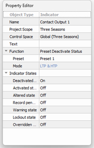 Local Contact Output Properties