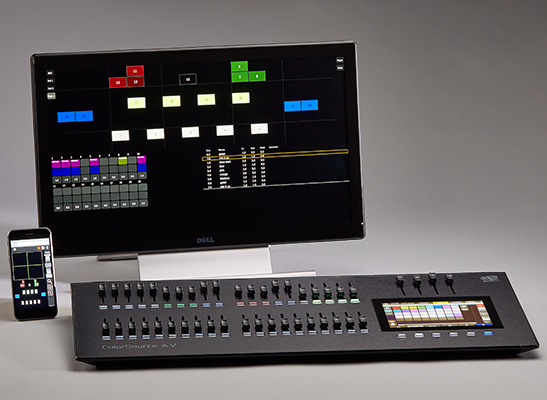 ColorSource Console 40AV monitor and remote