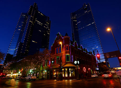 ETC Unison Mosaic system lights up festive Sundance Square, Fort Worth, Texas