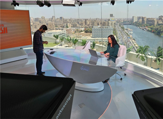 ETC Lighting Elevates Asharq News Studio Along the Iconic Nile
