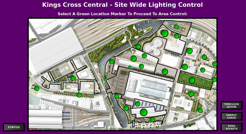 ETC Sensor3 power control selected for Kings Cross