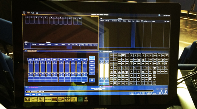 ETC Nomad Puck being used to control lighting at the Edinburgh Festival