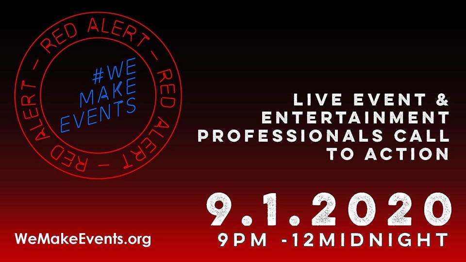 ETC goes red to support #WeMakeEvents movement