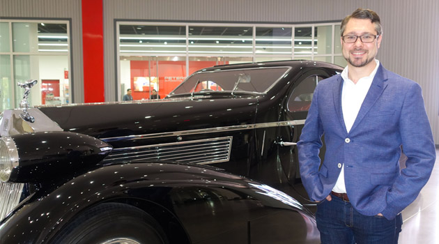 Chris Werner with a Rolls-Royce