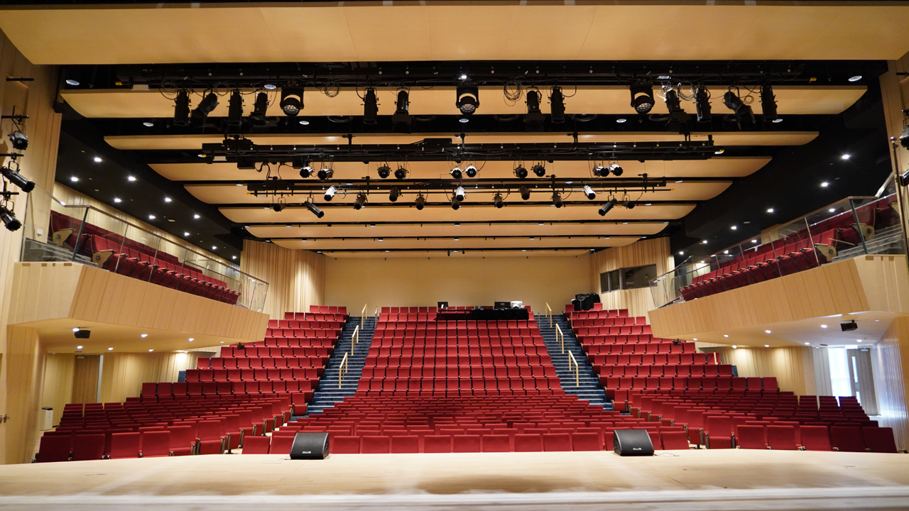 ETC gears install in the new VSA Performing Arts Centre