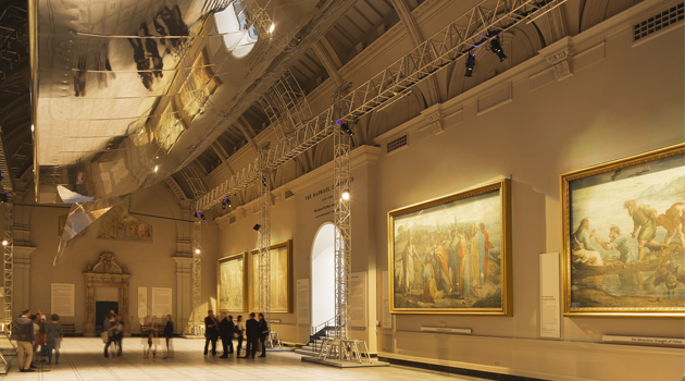 ETC Source Four LEDs illuminate the Precision & Poetry in Motion exhibit in London's Victoria & Albert Museum, photo © Ed Reeve