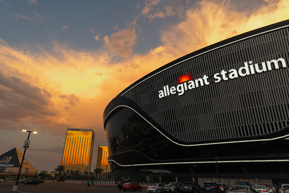 Exterior of Allegiant Stadium