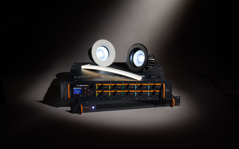 The F-Drive RX can drive a wide range of LED fixtures
