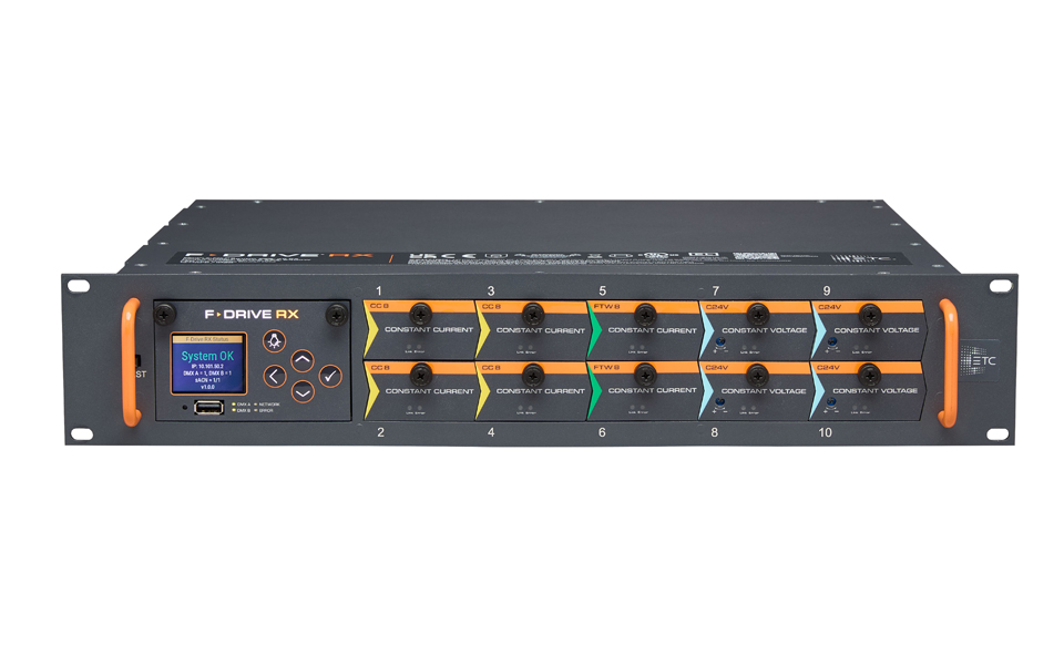 The F-Drive RX has 10 hot-swappable output cards