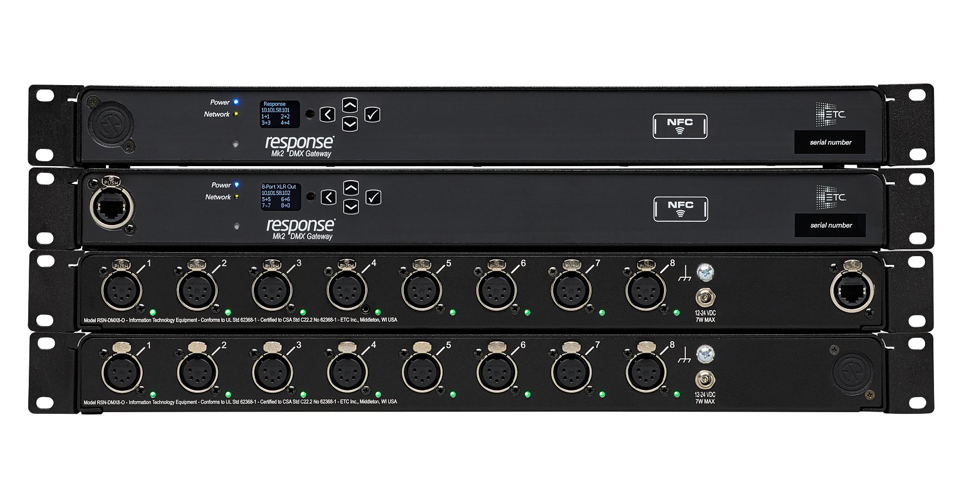 ETC adds Response Mk2 8-Port DMX Gateways