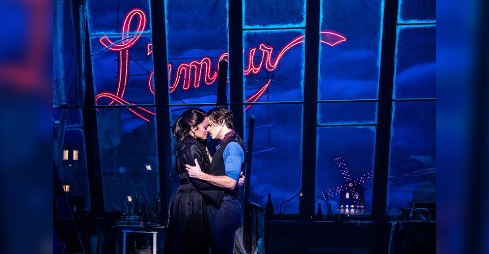 Karen Olivo and Aaron Tveit