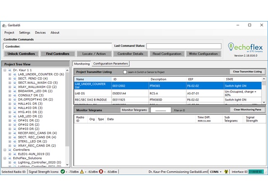 Garibaldi Remote Commissioning Software