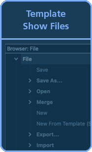 Create Template Show Files