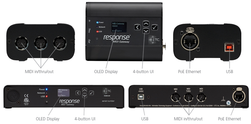 Response Show Control MIDI Gateway