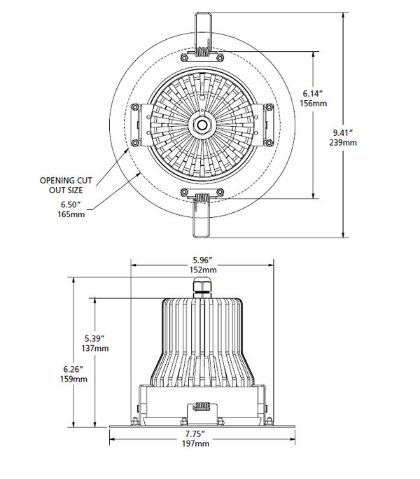 Pro One-Cell fixed dimensions