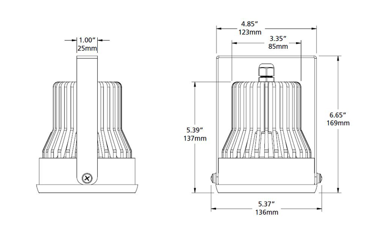 Pro One-Cell adjustable yoke dimensions