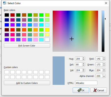 Background Color Picker for Plan Workspace