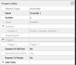 Override Property Editor