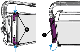 Accessory holder on side of fos/4 Panel