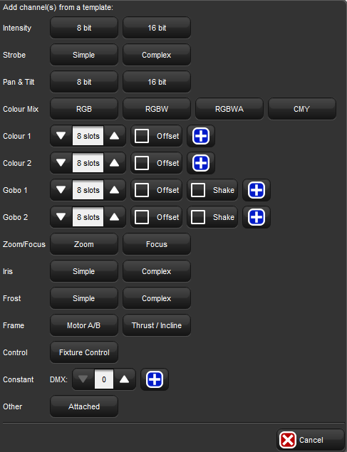 Template Menu