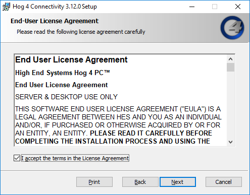 Hog Connectivity installer, page 2
