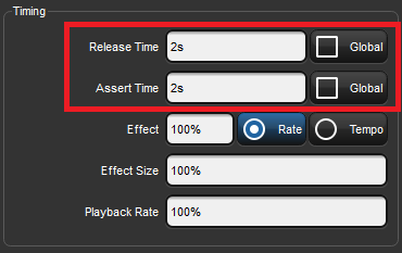 Playback Opt Cuelist Assert Time