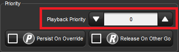 Playback Opt Cuelist Priority