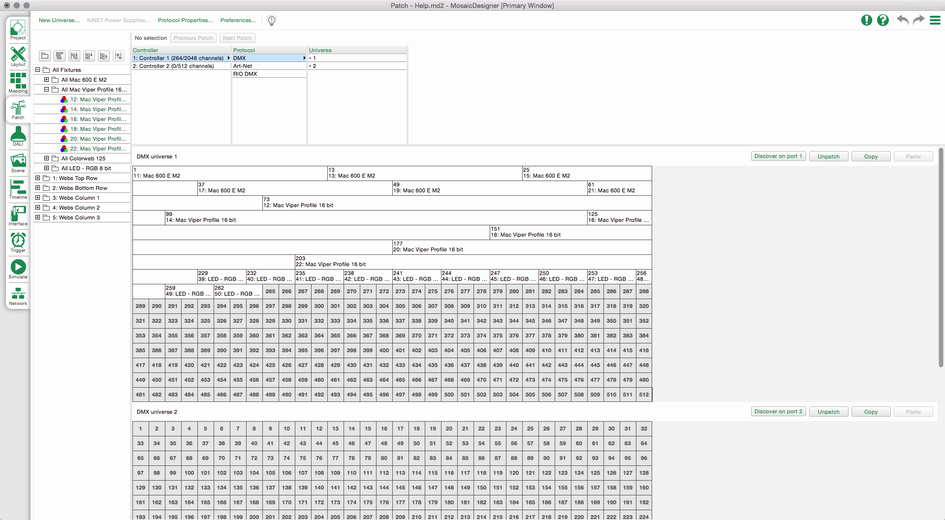 Create DMX fixture types, patches, and more from a Data Table